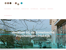 Tablet Screenshot of ermeloschepsychologenpraktijk.nl
